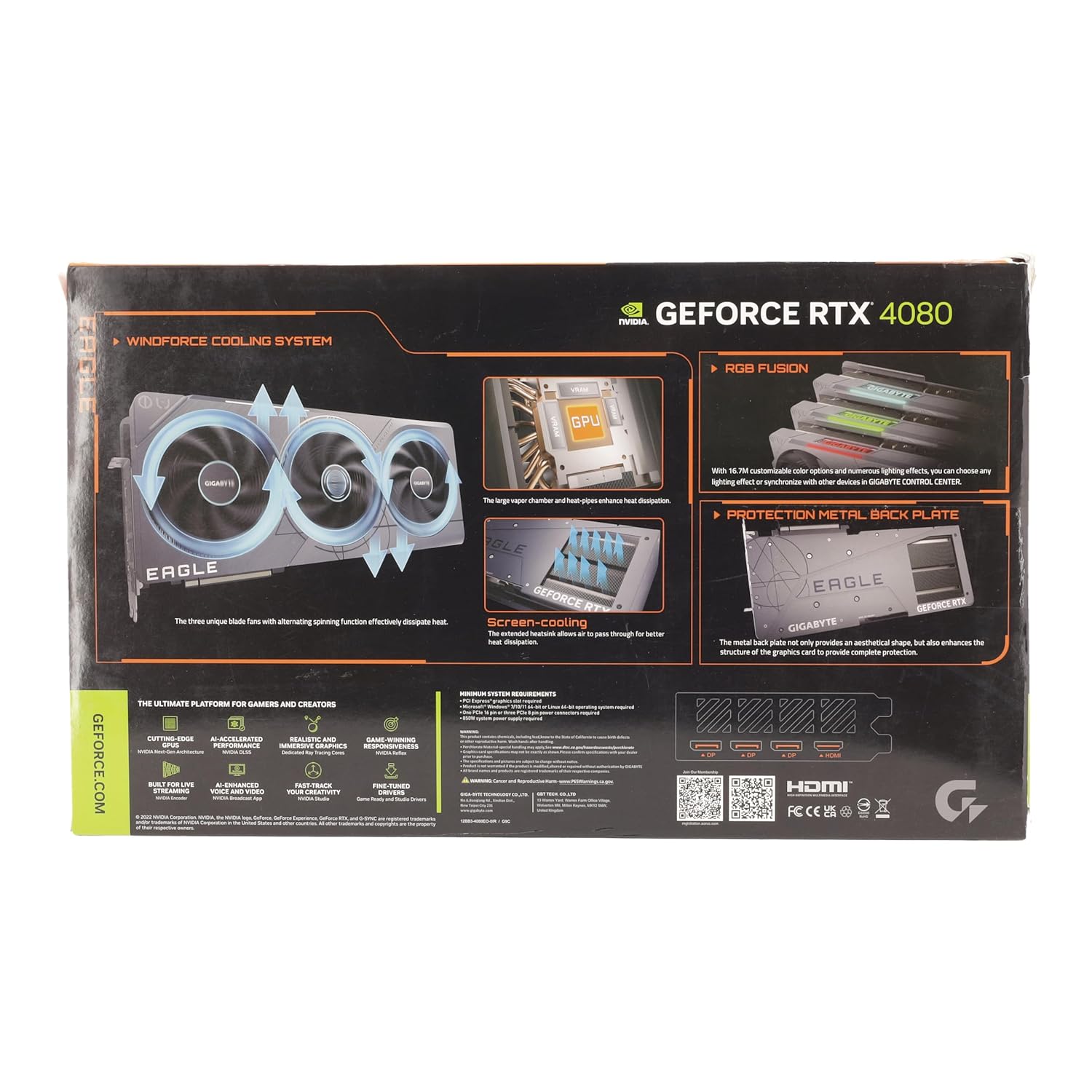 GIGABYTE Geforce RTX 4080 16Gb Eagle Oc Graphics Card,pci_e_x16,gddr6x