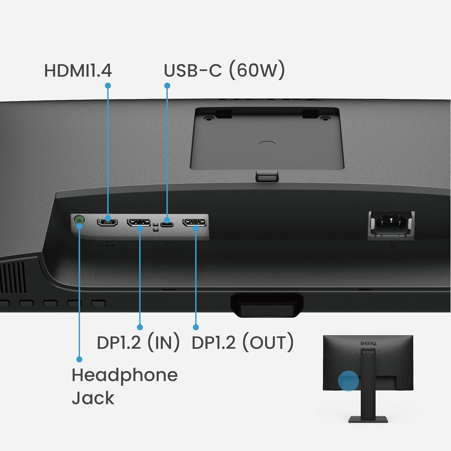 BenQ GW2485TC 24 inch (60 cm) IPS Full HD 75Hz Ultra-Slim Bezel Monitor with Height Adjustment, Eye Care, Brightness Intelligence, Speakers, USB-C (PD 60W), HDMI, DP, Coding Mode, Daisy Chain (Black)