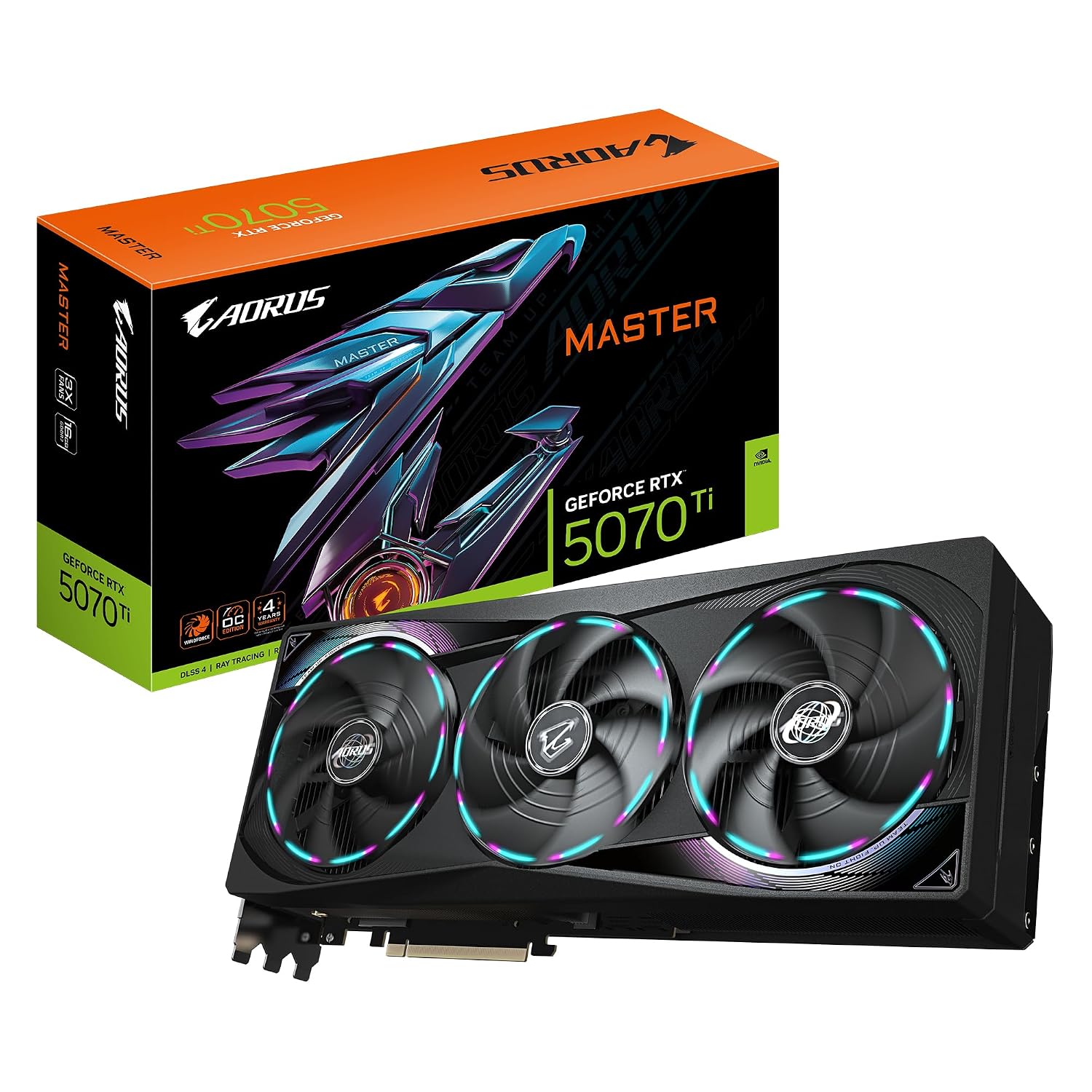 GIGABYTE GV-N507TAORUS M-16GD | GeForce RTX 5070 Ti AORUS Master 16GB GDDR6X Graphics Card