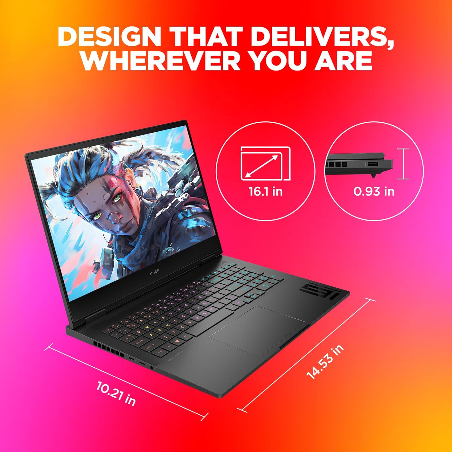 HP OMEN Gaming,13th Gen Intel Core i7-13700HX, 8GB RTX 4070,16GB DDR5, 1TB SSD,16.1-inch (40.9 cm), FHD, IPS, Gaming Laptop 165Hz, RGB Backlit KB, B&O (Win 11, Office 21, Black, 2.35 kg) wf0262TX - Zapnet.in