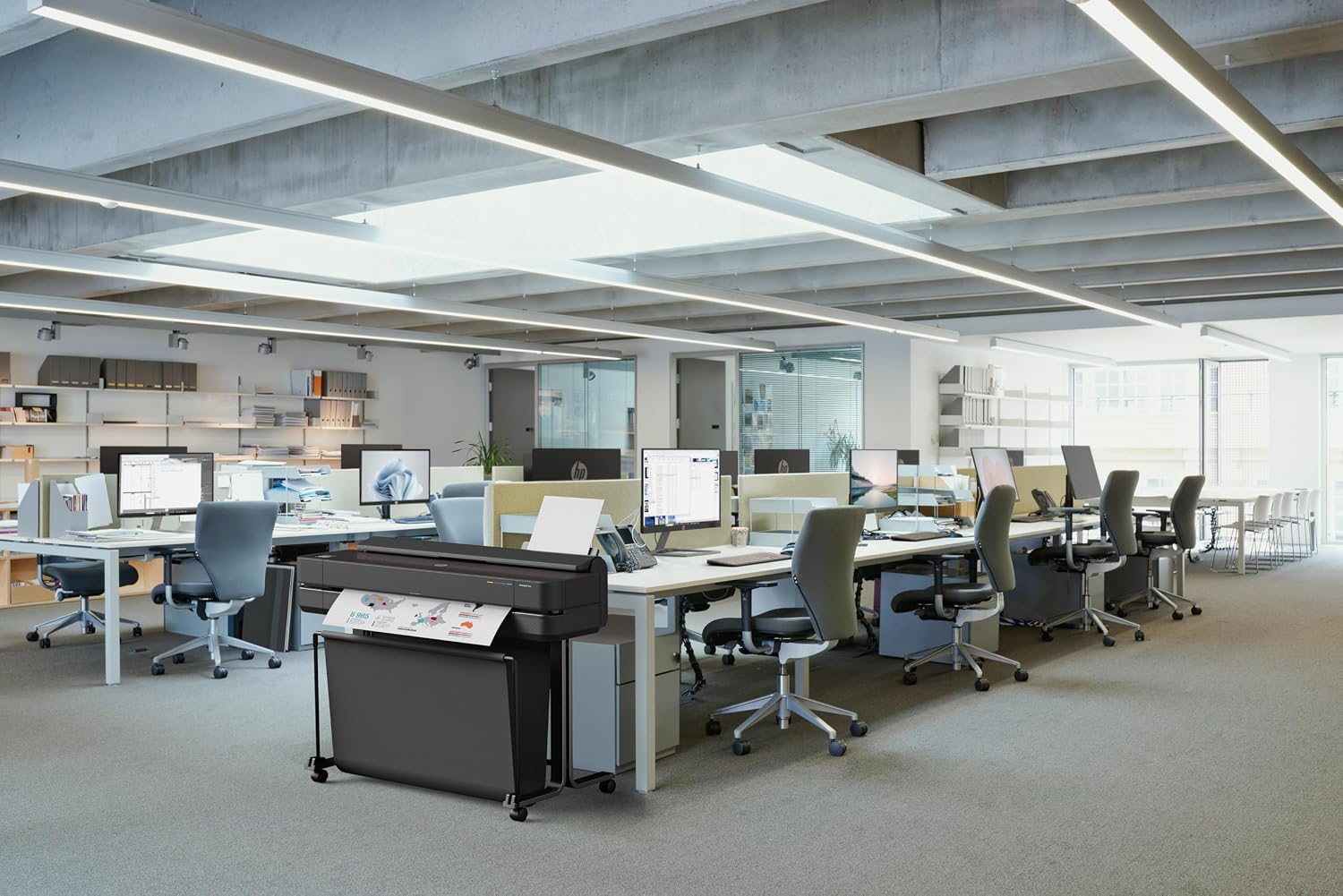 HP DesignJet T650 Large Format 36-inch Plotter Printer, Includes 1 Year Onsite Warranty Support (5HB10D) - 2025 Release