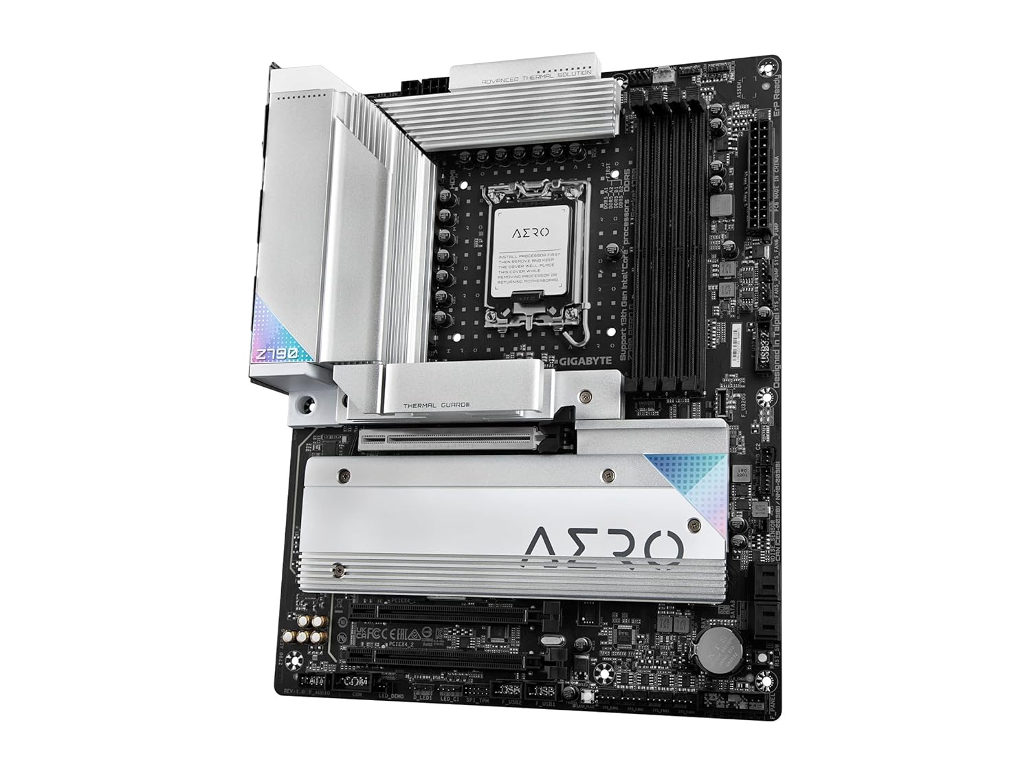GIGABYTE Z790 AERO G (LGA 1700/ Intel Z790/ ATX/ DDR5/ 5 * 5.0 M.2/ PCIe 5.0/ USB 3.2 Gen2X2 Type-C/WiFi 6E/ Intel 2.5GbE LAN/Motherboard)