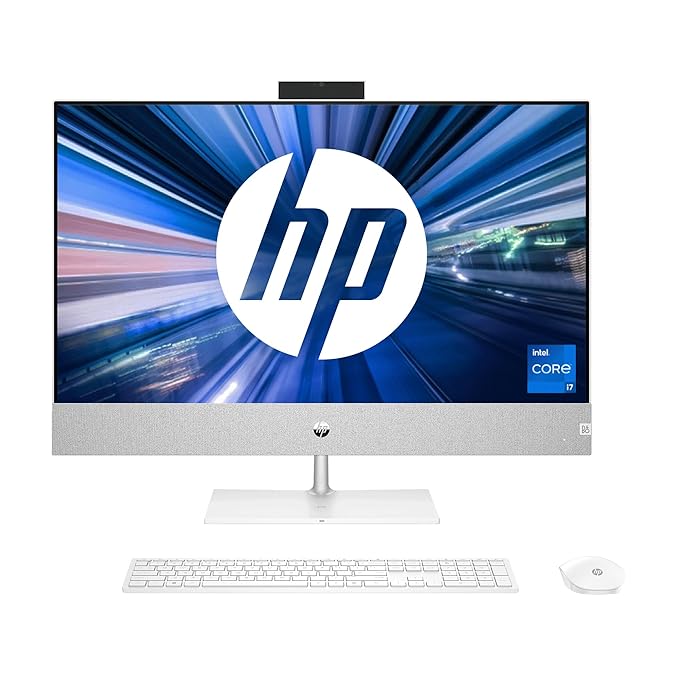 HP Pavilion Aio Pc,Intel Core I7 13700T,27" Fhd 3 Sided Micro-Edge Display/16Gb Ram/1Tb Ssd/Win 11/Mso/Intel Uhd Graphics 770 Graphics/Wireless Keyboard & Mouse/8.3 Kgs 27-Ca2113In-Windows 11 S - Zapnet.in