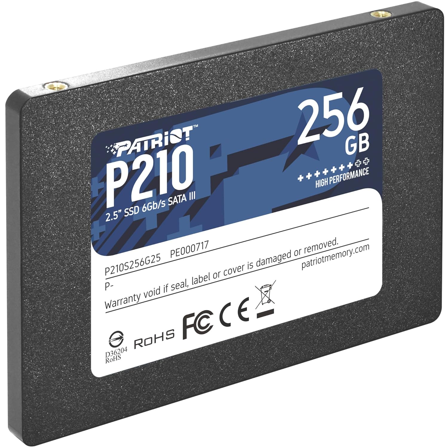 Patriot Memory P210 SATA 3 256GB SSD 2.5 Inch Internal Solid State Drive P210S256G25