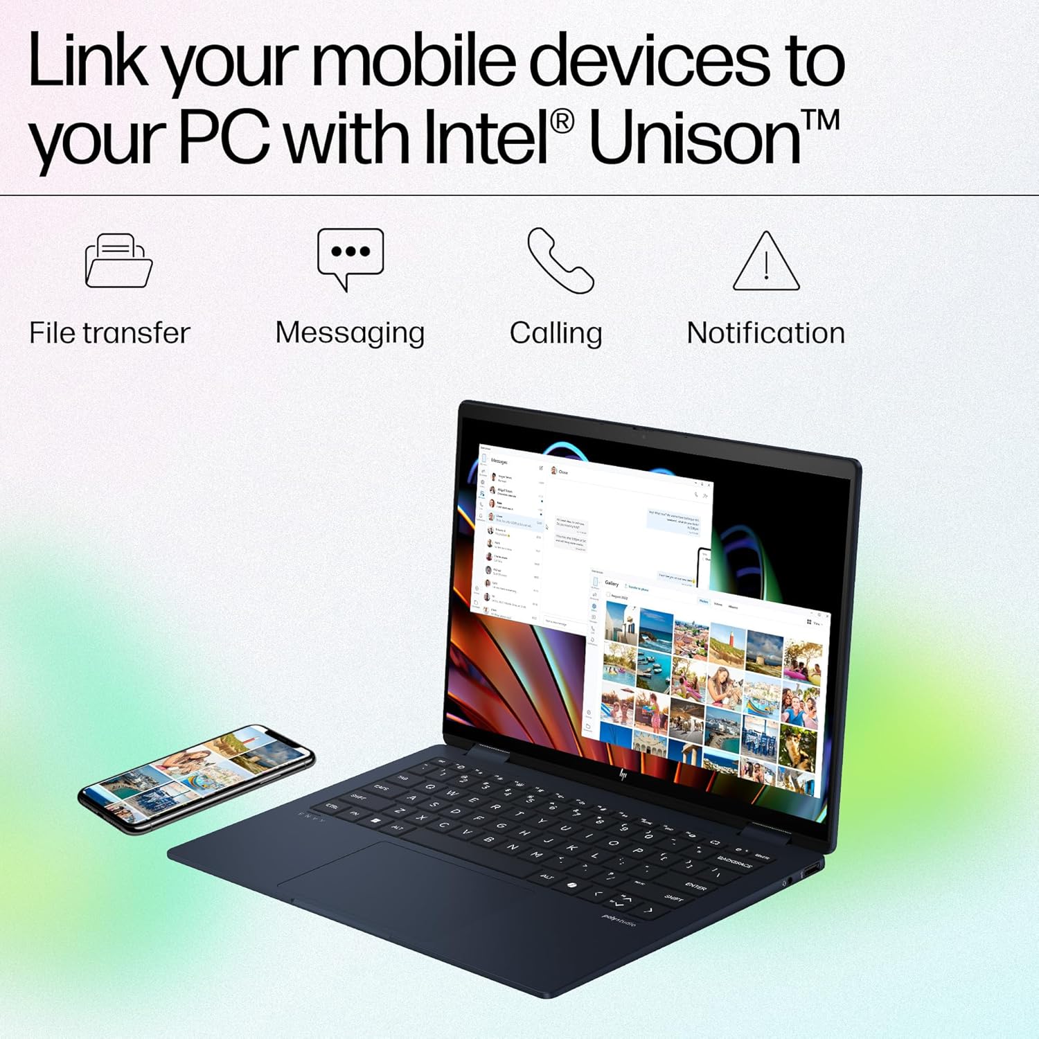 HP Envy x360 AI Laptop, Intel Core Ultra 5 125U, 12 TOPS, 16GB LPDDR5, 512GB SSD, (Win11, Office21, Blue, 1.44 kg) Touchscreen, 3K, OLED, 14-inch (35.6cm), Integrated graphics, 5MP IR camera, fc0078TU