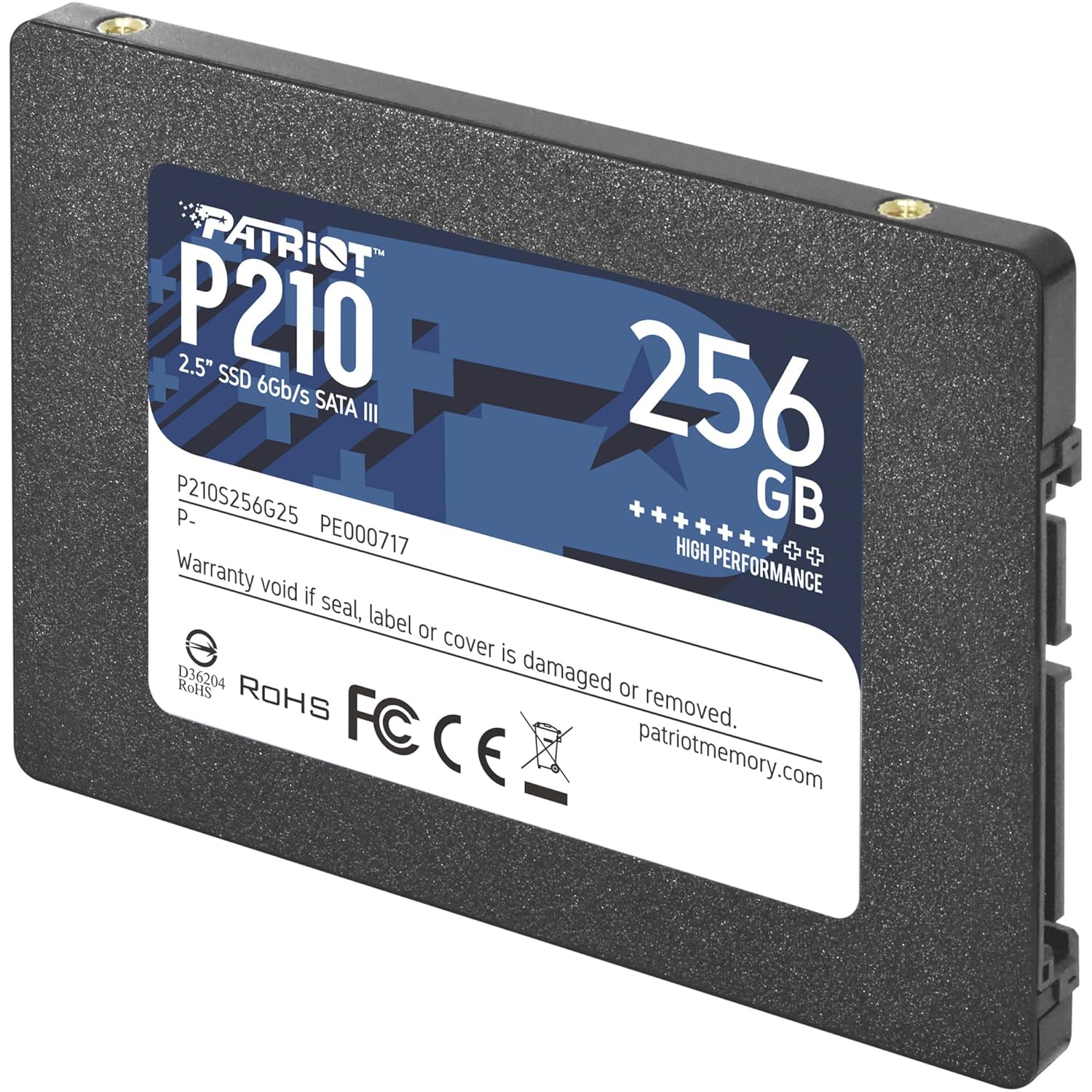 Patriot Memory P210 SATA 3 256GB SSD 2.5 Inch Internal Solid State Drive P210S256G25