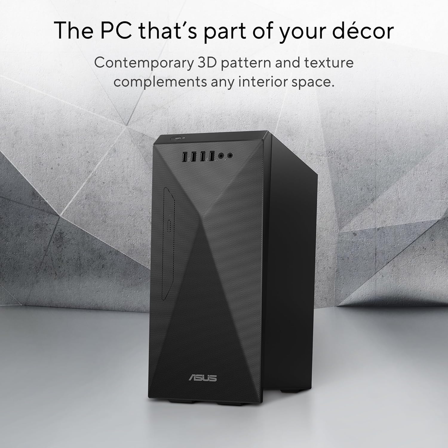 ASUS S501MD, 6 core, Intel Core i5-12400, Tower PC (8GB/512GB SSD/Integrated Graphics/Windows 11/with Keyboard & Mouse/Black/5.9kg), S501MD-512400016W