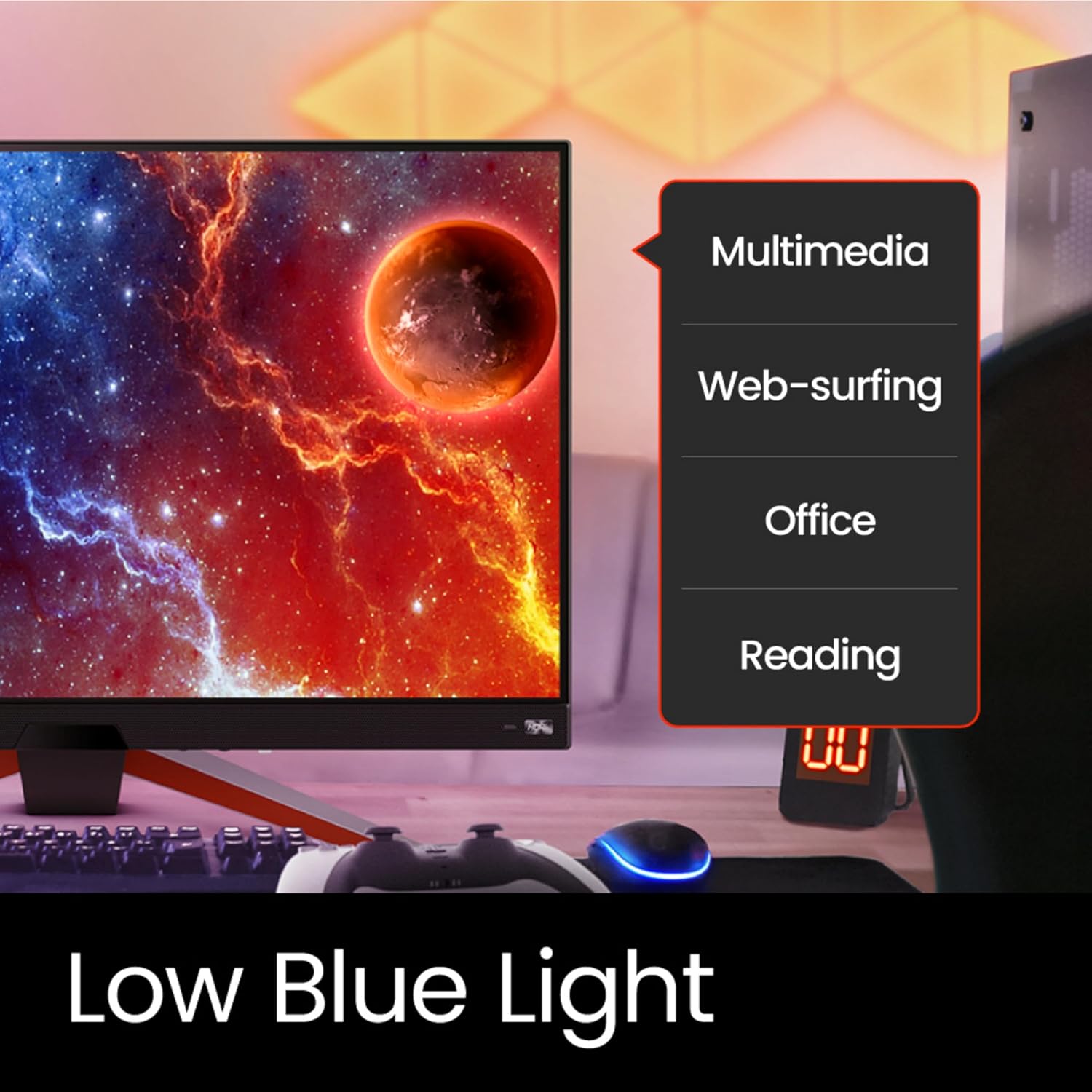 BenQ MOBIUZ EX270M 27" 240Hz 1ms MPRT IPS Full HD HDR Gaming Monitor | FreeSync Premium| Height Adjustment| 99% sRGB| 400nits| Black Equalizer| treVolo Speakers| HDMI| DP| USB 3.0 Hub (Metallic Grey)