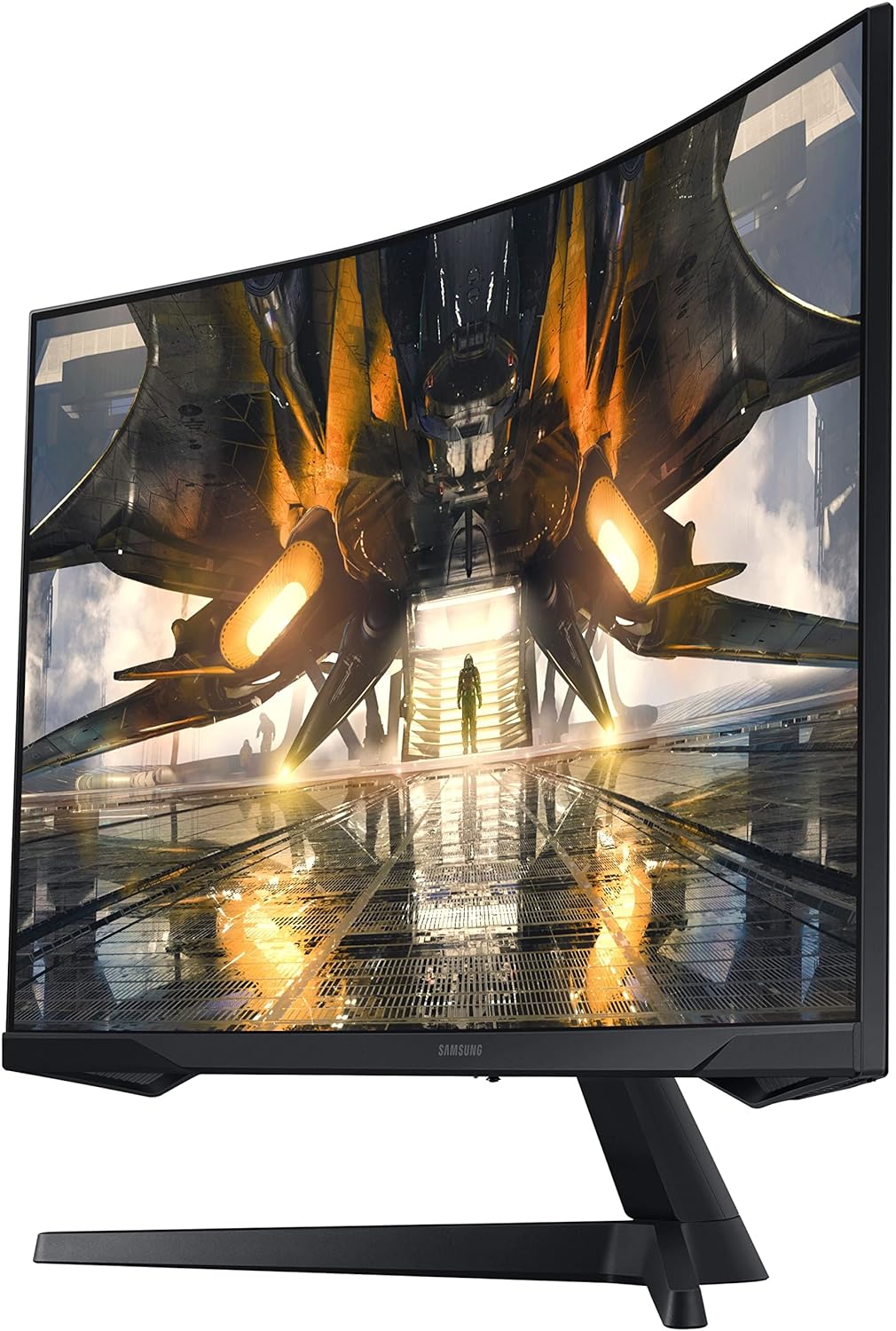 Samsung 32-inch(80cm) Odyssey G5 Gaming, QHD 2K, 165Hz, 1ms, 1000R Curved Monitor, AMD FreeSync Premium, HDR10 (LS32AG550EWXXL, Black)