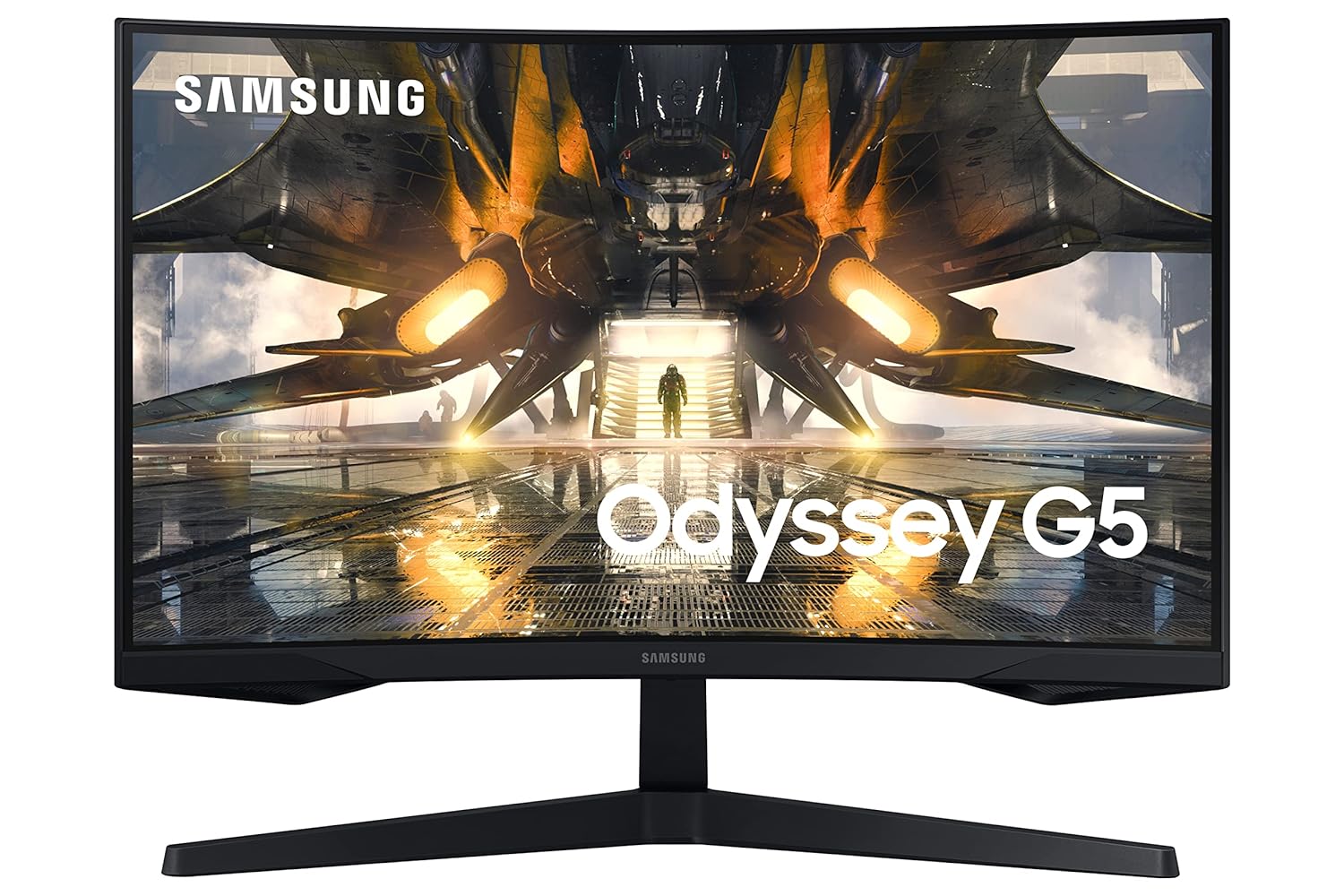 Samsung 27-Inch(68.5cm) Odyssey G5 Gaming, QHD 2K, 165Hz, 1Ms, 1000R Curved LCD Monitor, AMD Freesync Premium, HDR10 (LS27AG550EWXXL, Black)