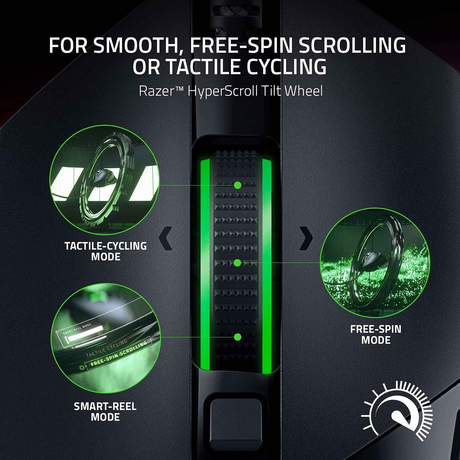 Razer Basilisk V3 Smartchoice Wired Gaming Mouse, Ergonomic Design, 26K DPI Optical Sensor, 11 Programmable Buttons, HyperScroll Tilt Wheel, Chroma RGB Lighting, Black