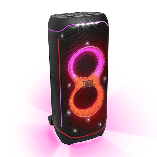 JBL Partybox Ultimate, Dynamic Lightshow, Party Pad, Wi-Fi & Bluetooth Connectivity, Dual Mic with Guitar Inputs, Pro Sound, Ipx4 Splashproof, Self Tuning, One App (Black) - Multimedia - Zapnet.in