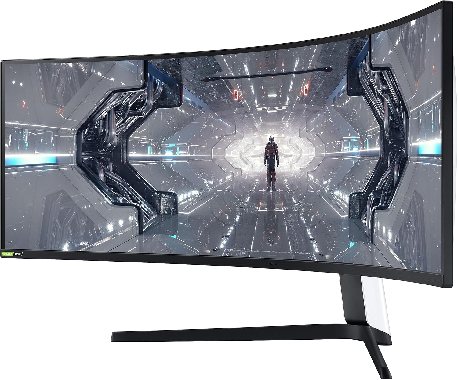 Samsung 49-inch(124.4cm) Odyssey G9 Dual QHD, 240Hz, 1ms Curved Gaming Monitor, QLED, HAS, HDR 1000, G-Sync (LC49G95TSSWXXL, Black)