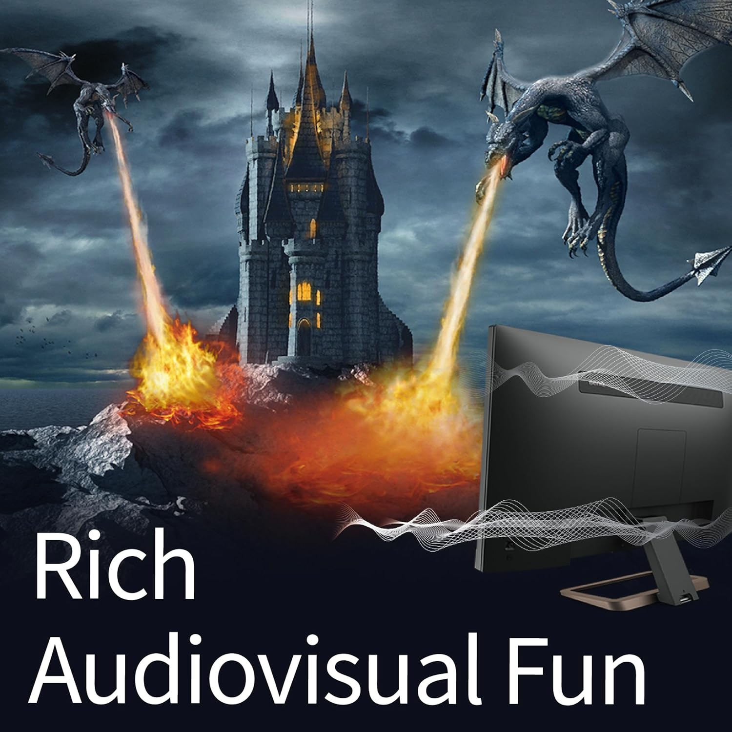 BenQ EW3280U 32"(81 cm) 3840x 2160 4K IPS HDR10| 95% DCI-P3 | USB-C(60W PD)| treVolo Speaker (5W Woofer)| Remote| VESA HDR400| EyeCare| AMDFreesync| HDMI| DP (Metallic Brown-Black)