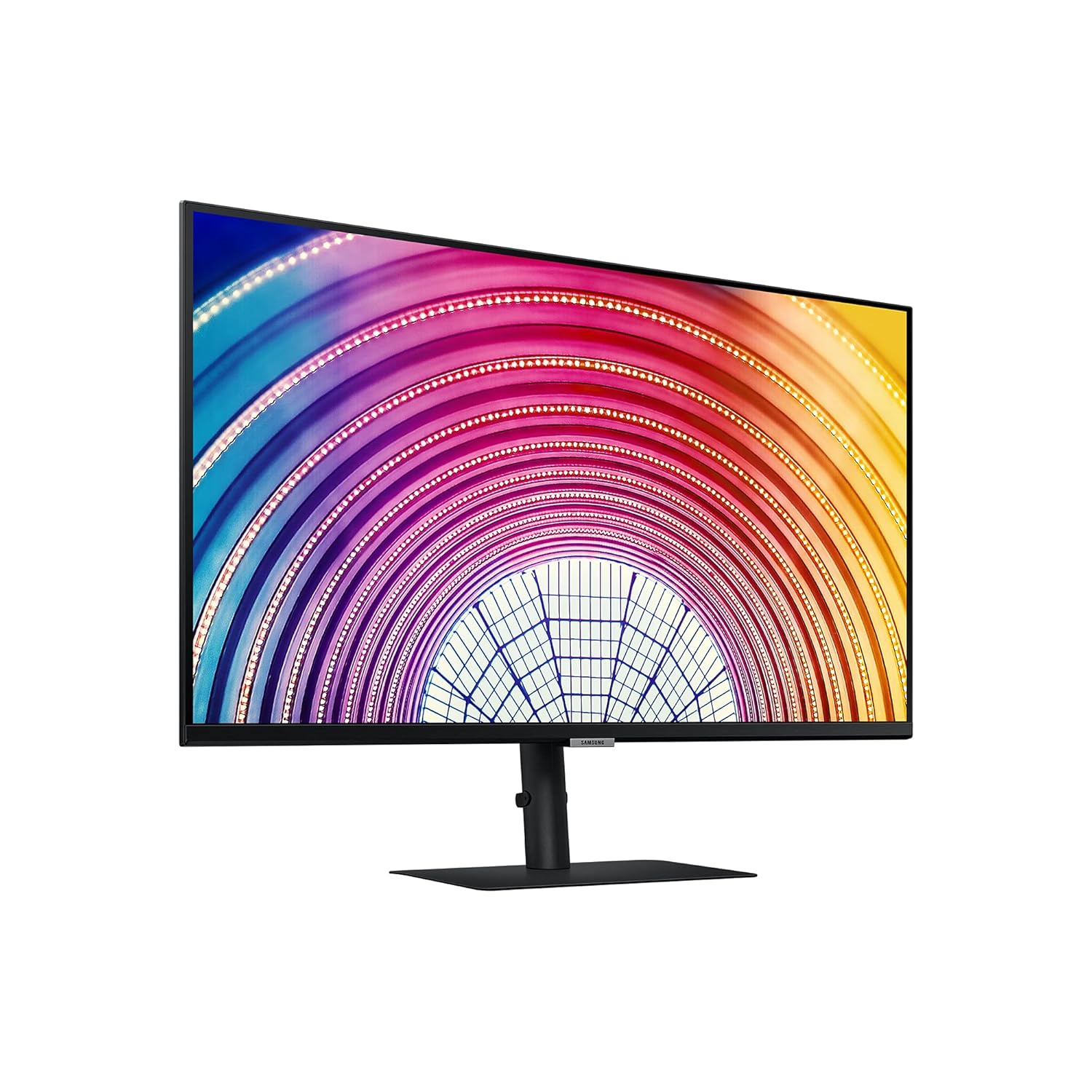 Samsung 32-inch(80cm) QHD Monitor, Bezel Less Design, 1 Billion Colors, HDR10, HAS, Intelligent Eye Care, AMD FreeSync™, FSC-Certified, Energy Saving (LS32A600NWWXXL, Black)