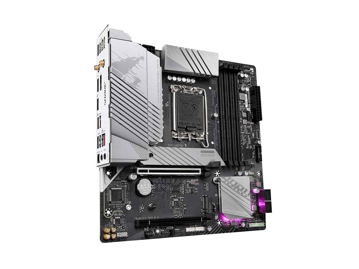 GIGABYTE B760M AORUS Elite AX (LGA 1700/ Intel/ B760/ M-ATX/ DDR5/ Dual M.2/ PCIe 4.0/ USB 3.2 Gen2X2 Type-C/Intel Wi-Fi 6E/ 2.5GbE LAN/Q-Flash Plus/PCIe EZ-Latch/Gaming Motherboard)