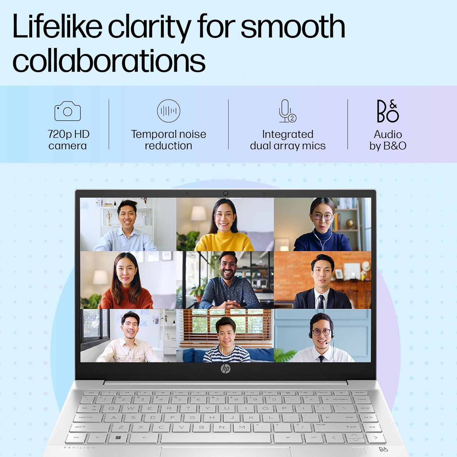 HP Pavilion 14, 12th Gen i5-1235U, 14-inch (35.6 cm) FHD, Anti-Glare, 16GB DDR4, 1TB SSD, Intel Iris Xe Graphics, B&O, FPR, Backlit KB (Win 11,MSO, Natural Silver, 1.41 kg), 14-dv2153TU