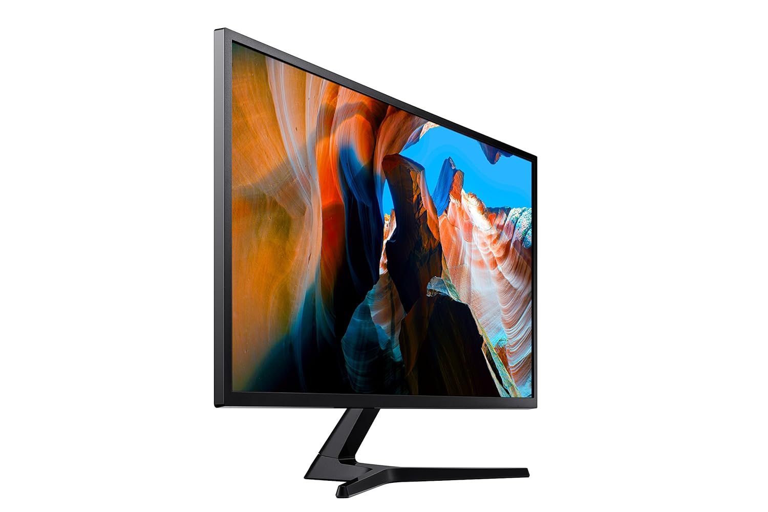 Samsung 32-inch(80.1cm) 4K UHD, Flat Monitor, 1 Billion Colors, PBP, Slim Bezels, AMD FreeSync (LU32J590UQWXXL, Dark Blue Gray)