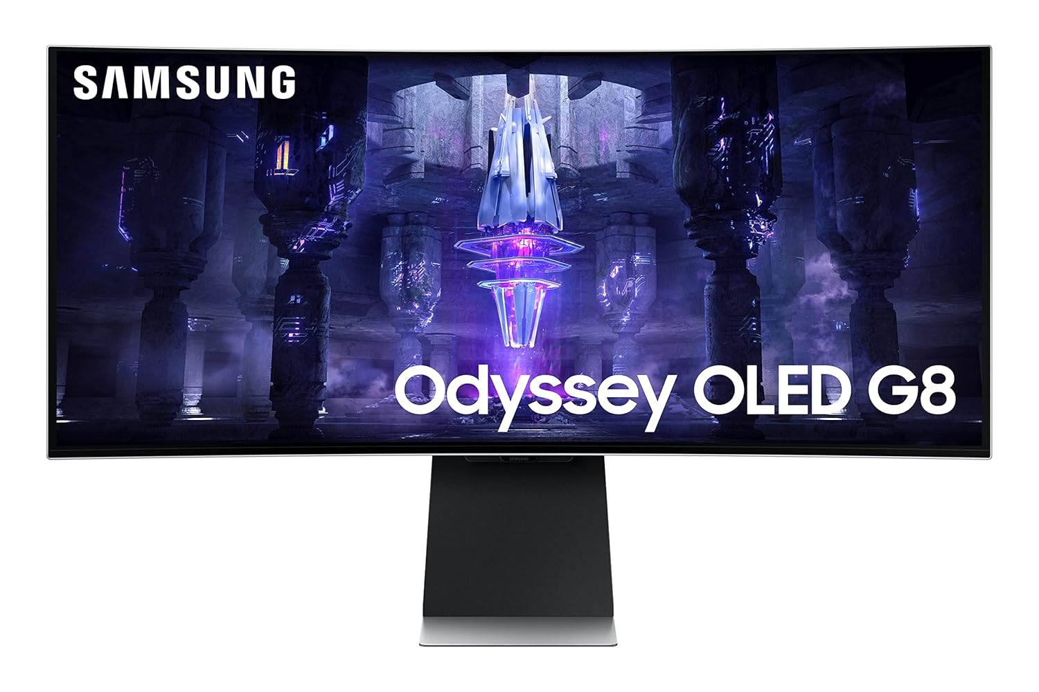 Samsung 34-inch(86.8cm) Ultra WQHD 2K Odyssey OLED G8 Gaming, 175 Hz, 0.1ms Curved Monitor, USB Type -C, Smart TV, Height Adjustable Stand, AMD FreeSync (LS34BG850SWXXL, Black)