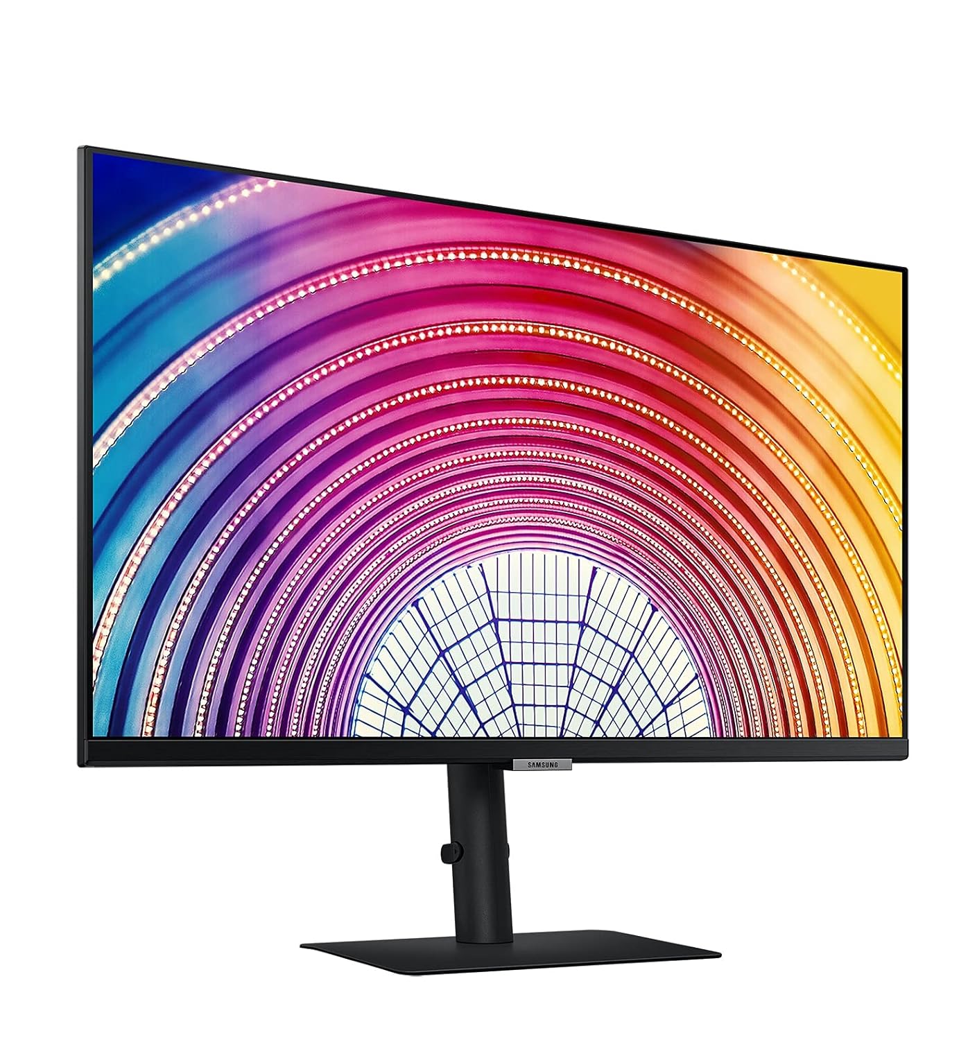 Samsung 27-inch(68.47cm) QHD Monitor, IPS, Bezel Less Design, 1 Billion Colors, HDR10, HAS, Intelligent Eye Care, AMD FreeSync™, FSC-Certified, Energy Saving (LS27A600NWWXXL, Black)