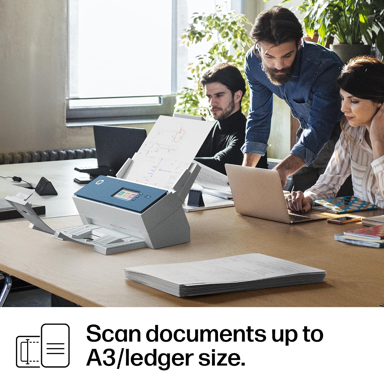 HP ScanJet Enterprise Flow N9000 sn1, Fast 2-Sided Scanner with auto Document Feeder, Best for Office (8Q4W1A)