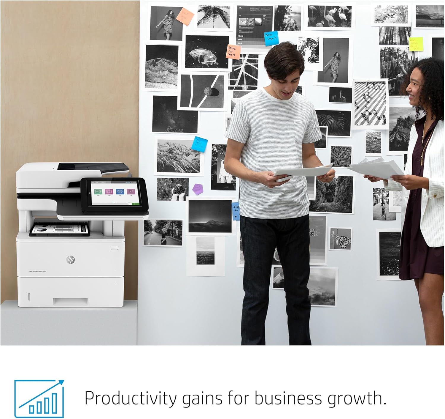 HP LaserJet Enterprise MFP M528dn Monochrome All-in-One Printer with built-in Ethernet & 2-sided printing (1PV64A), White