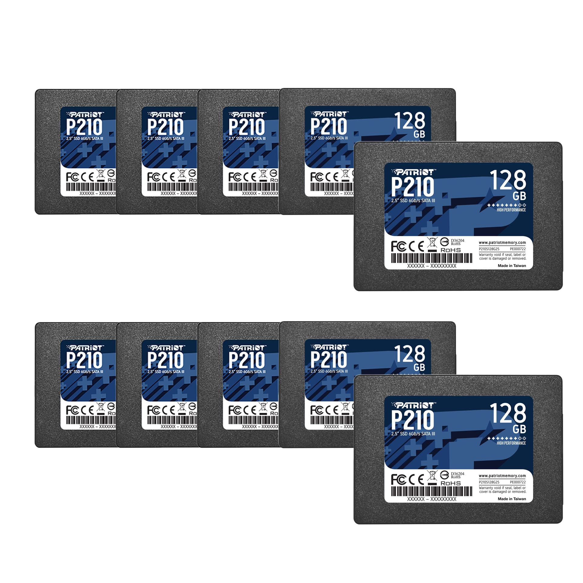 Patriot Memory P210 SATA 3 256GB SSD 2.5 Inch Internal Solid State Drive P210S256G25