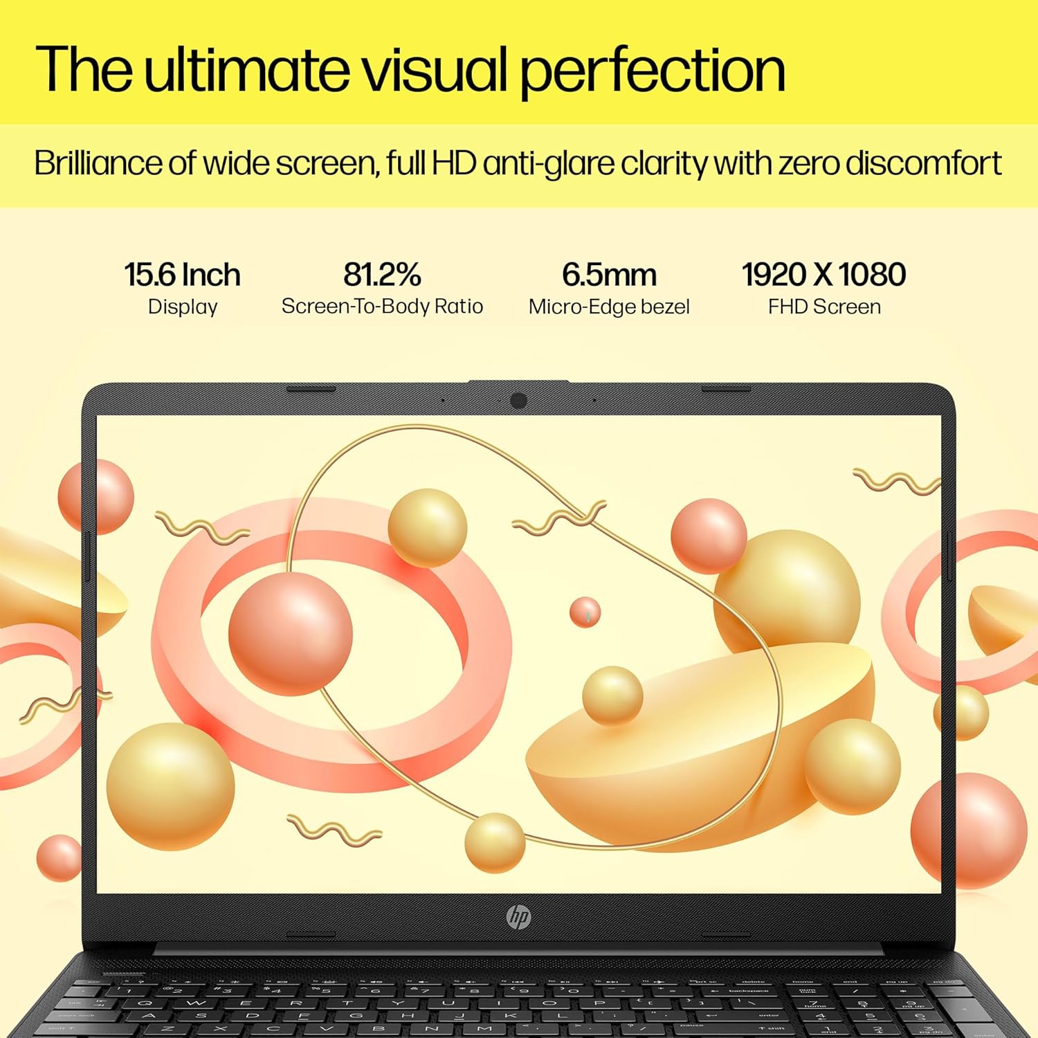 HP 15s, 11th Gen Intel Core i3 8GB RAM/1TB HDD+256 GB SSD 15.6-inches/39.6 cm FHD Laptop/Windows 11/Intel UHD Graphics/Dual Speakers/Alexa/MSO/Fast Charge/1.75 Kg, 15s-du3614TU