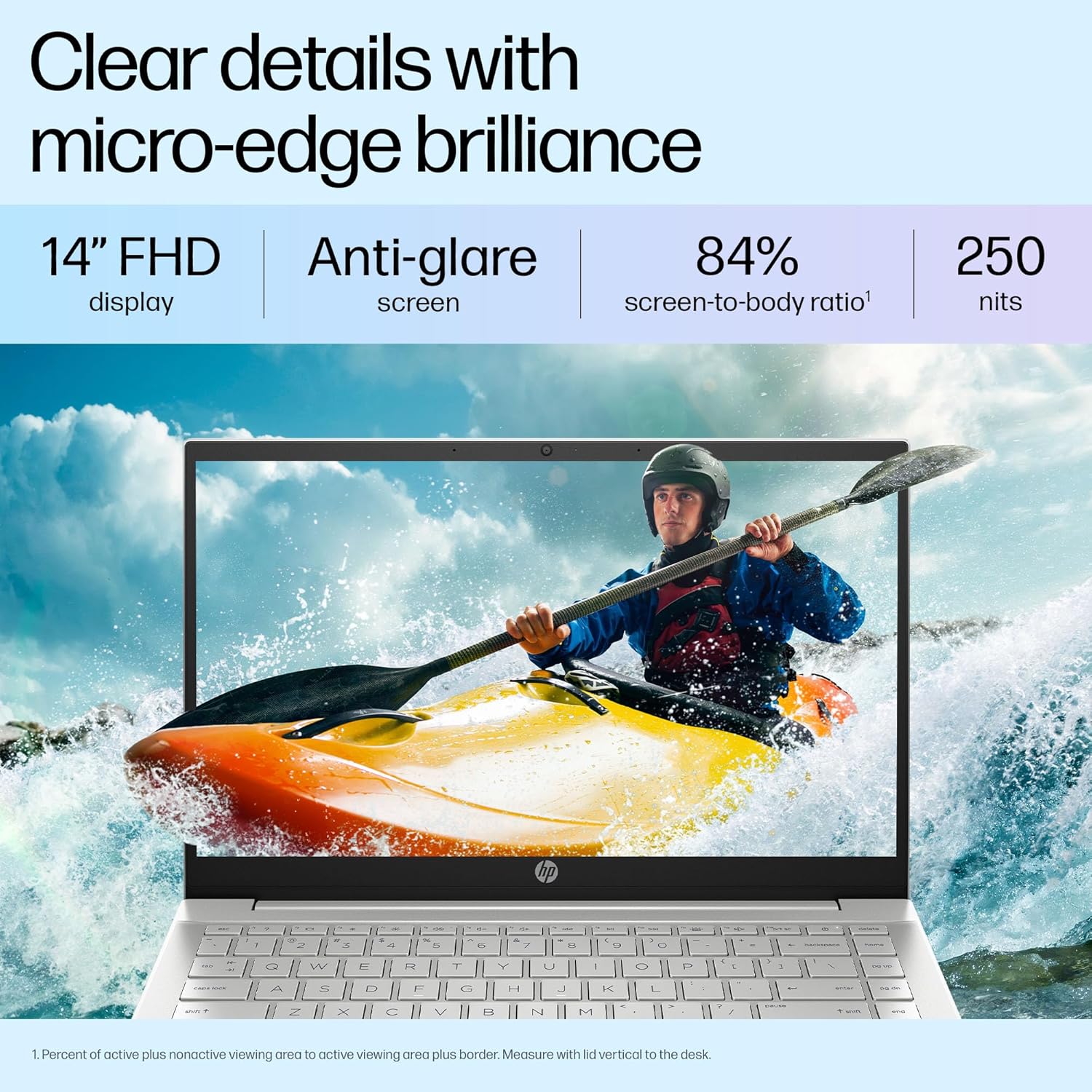 HP Pavilion 14, 12th Gen i5-1235U, 14-inch (35.6 cm) FHD, Anti-Glare, 16GB DDR4, 1TB SSD, Intel Iris Xe Graphics, B&O, FPR, Backlit KB (Win 11,MSO, Natural Silver, 1.41 kg), 14-dv2153TU