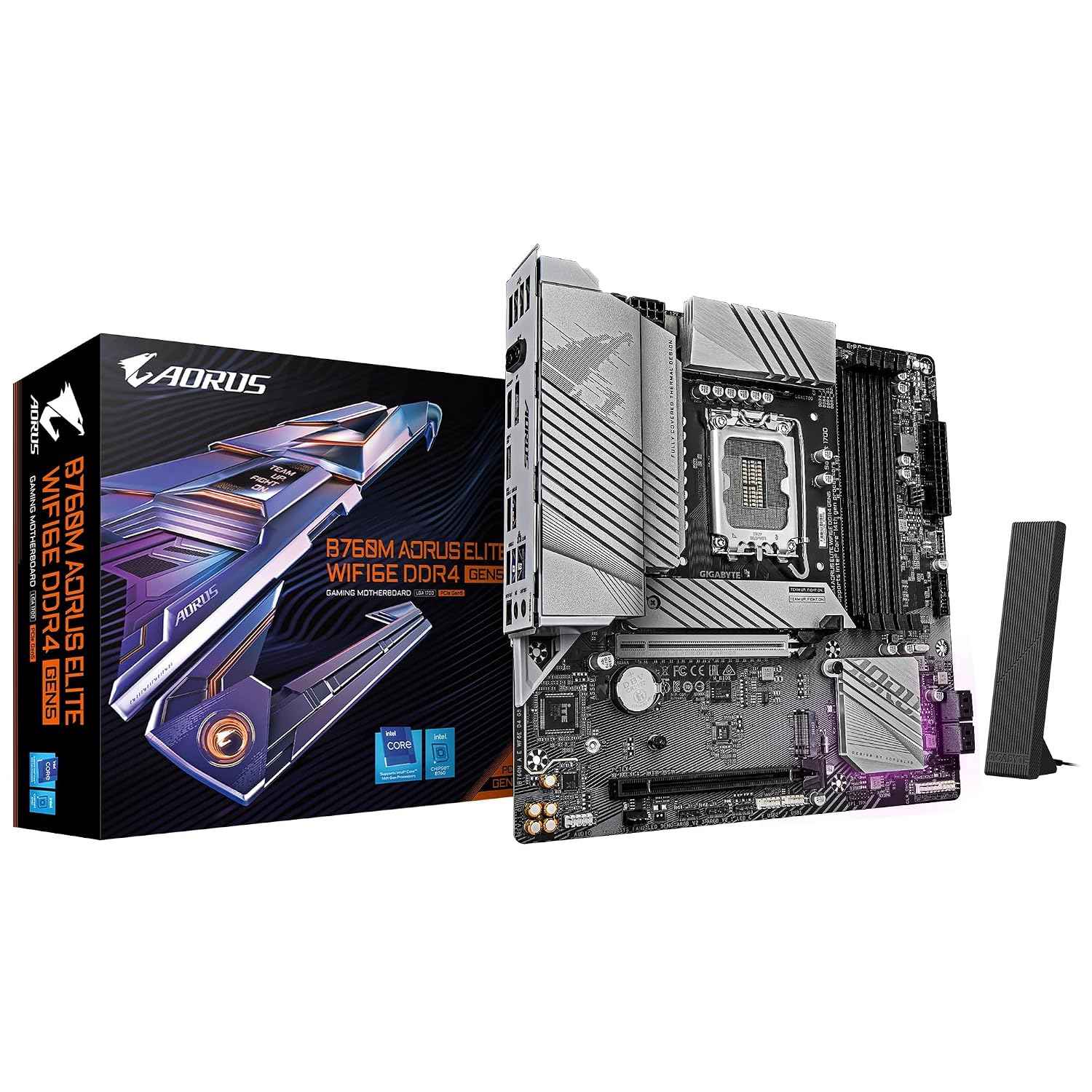 GIGABYTE B760M AORUS ELITE WIFI6E DDR4 GEN5 with Intel B760 Micro-ATX Motherboard B760M A E WF6E D4 G5 MB6762