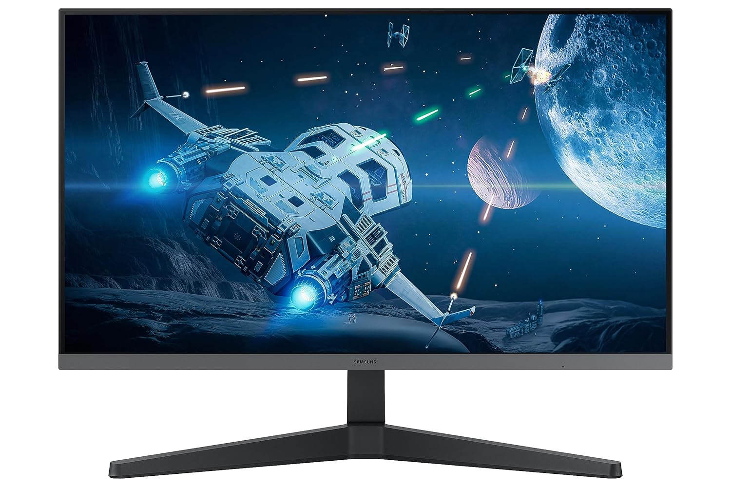 Samsung 27-inch (68.59cm) FHD, IPS, 100 Hz, 1920 x 1080 Flat Monitor, Bezel Less Design, AMD FreeSync, Flicker Free, HDMI, Display Port (LS27C330GAWXXL, Black)