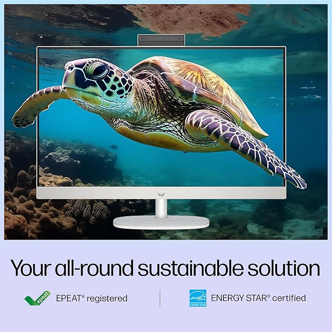HP All-in-One 27, Intel Core Ultra 5 125U,27inch(68.6 cm),FHD,IPS,Three-Sided Micro-Edge,Anti-Glare,300 nits,16 GB DDR5,512GB SSD,Windows 11,MSO21,Shell White,6.72kg,27-cr1026in - Zapnet.in