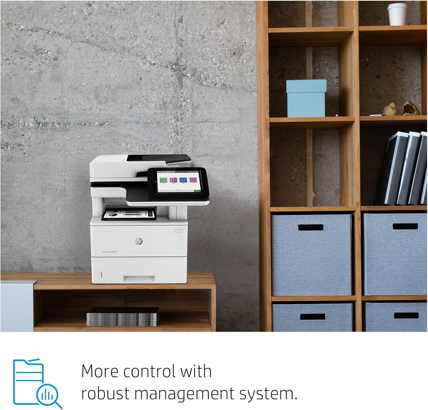 HP LaserJet Enterprise MFP M528dn Monochrome All-in-One Printer with built-in Ethernet & 2-sided printing (1PV64A), White