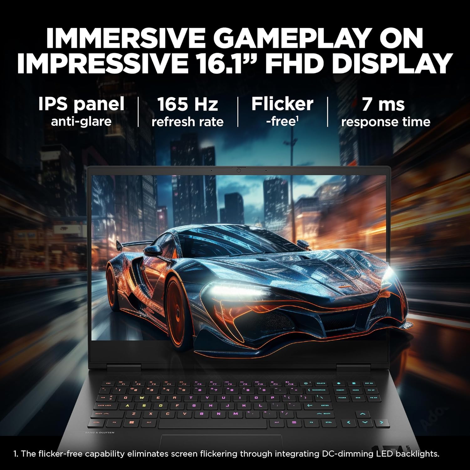 HP OMEN, AMD Ryzen 7-7840HS, 8GB NVIDIA GeForce RTX 4060 Gaming Laptop (32GB RAM, 1TB SSD), 165Hz, 7ms, IPS, 16.1"/40.9cm, Win 11, Office 2021, Black, 2.37Kg, RGB KB, Tempest Cooling, xd0017AX