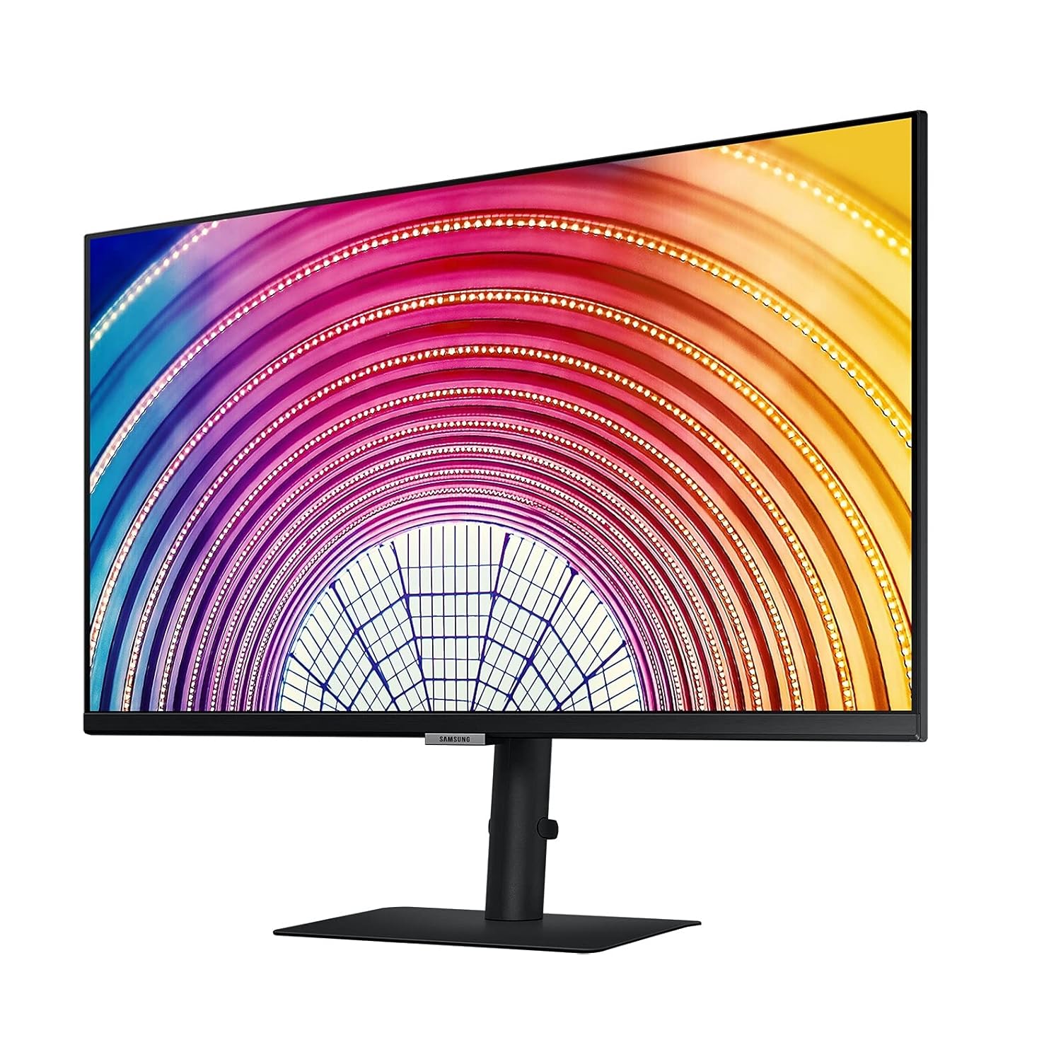 Samsung 27-inch(68.47cm) QHD Monitor, IPS, Bezel Less Design, 1 Billion Colors, HDR10, HAS, Intelligent Eye Care, AMD FreeSync™, FSC-Certified, Energy Saving (LS27A600NWWXXL, Black)