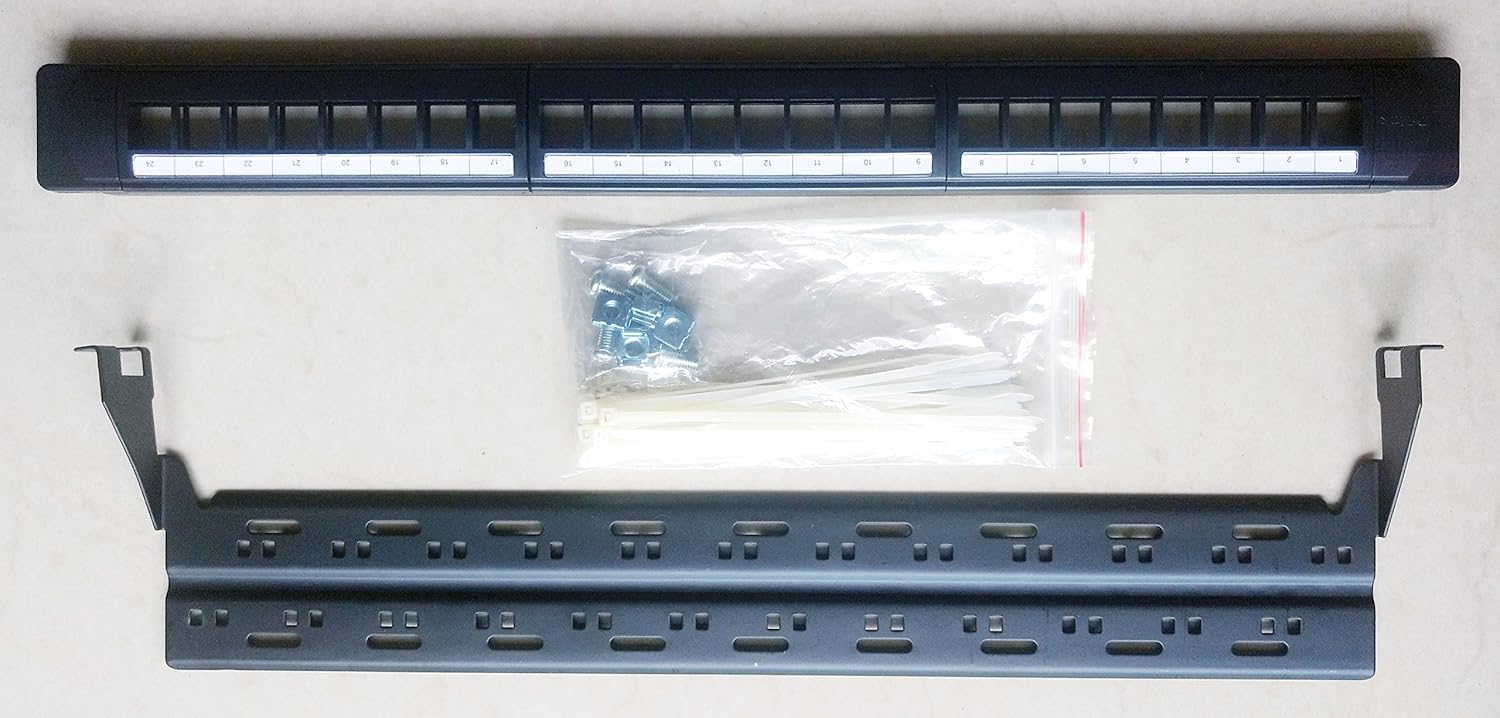 D-Link Unshielded 24-Port Unloaded Keystone Patch Panel NPP-AL1BLK241 Dlink