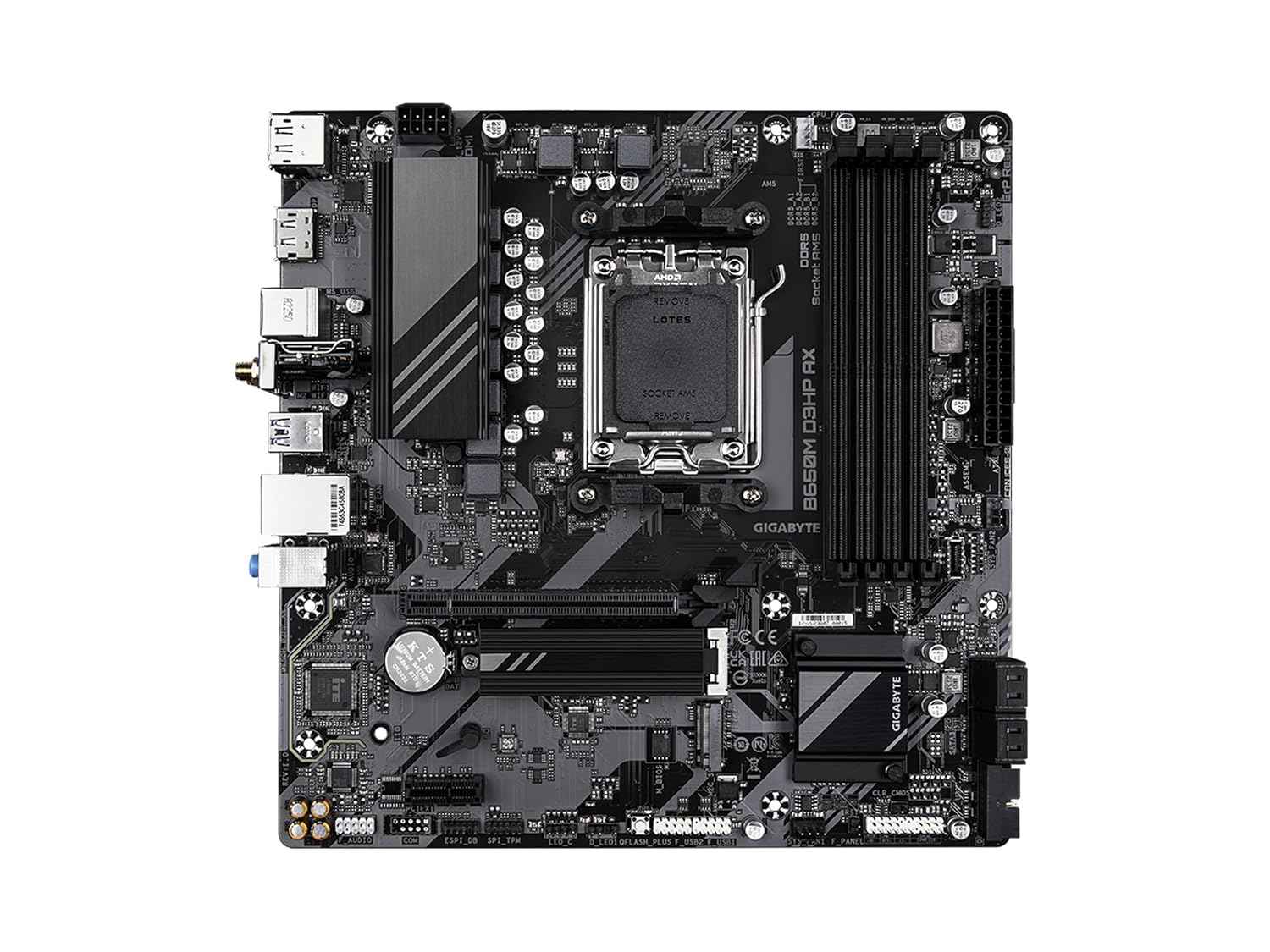 GIGABYTE B650M D3HP AX AM5 LGA 1718 AMD B650 M-ATX DDR5 Motherboard
