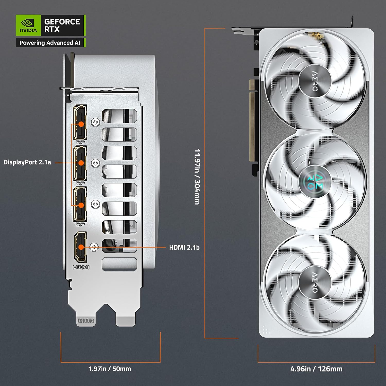 GIGABYTE Geforce RTX 5080 AERO OC SFF 16G Graphics Card, WINDFORCE Cooling System, pci_e_x16 16GB 256-Bit GDDR7, GV-N5080AERO OC-16GD Video Card
