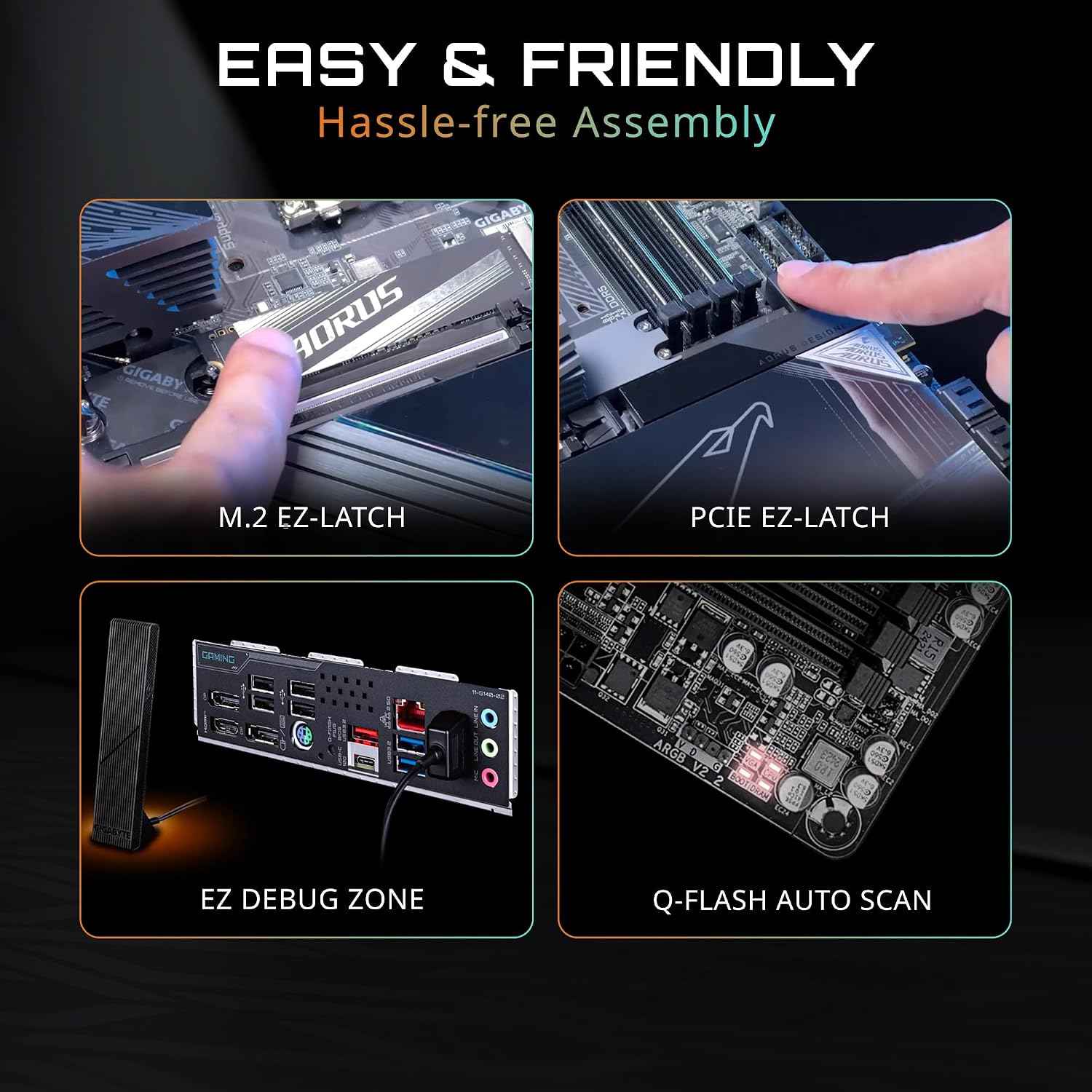 GIGABYTE B850M DS3H AMD AM5 LGA 1718 Motherboard, mATX, DDR5, 2X M.2, PCIe 5.0, USB-C, 2.5GbE LAN, EZ-Latch, 5-Year Warranty
