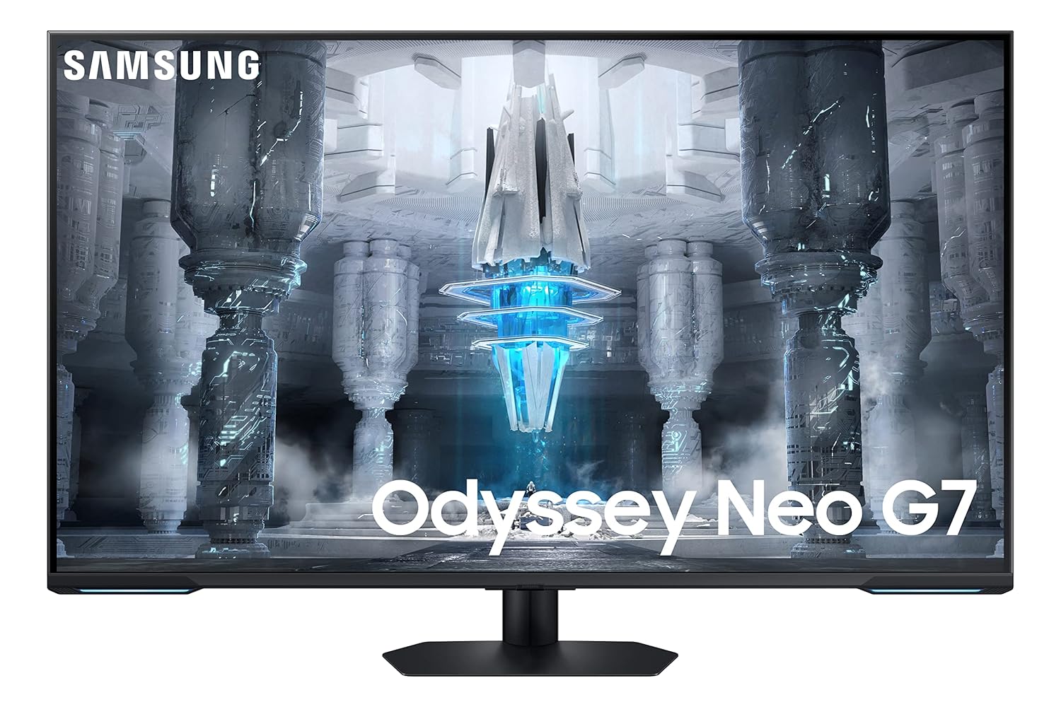 Samsung 43-inch(108cm) Odyssey Neo G7 UHD, 144Hz, 1 ms, Flat Gaming Monitor, Smart TV, Gaming Hub, Quantum Mini LED, HDR600, Game Bar, AMD FreeSync Premium Pro, (LS43CG700NWXXL, Black)
