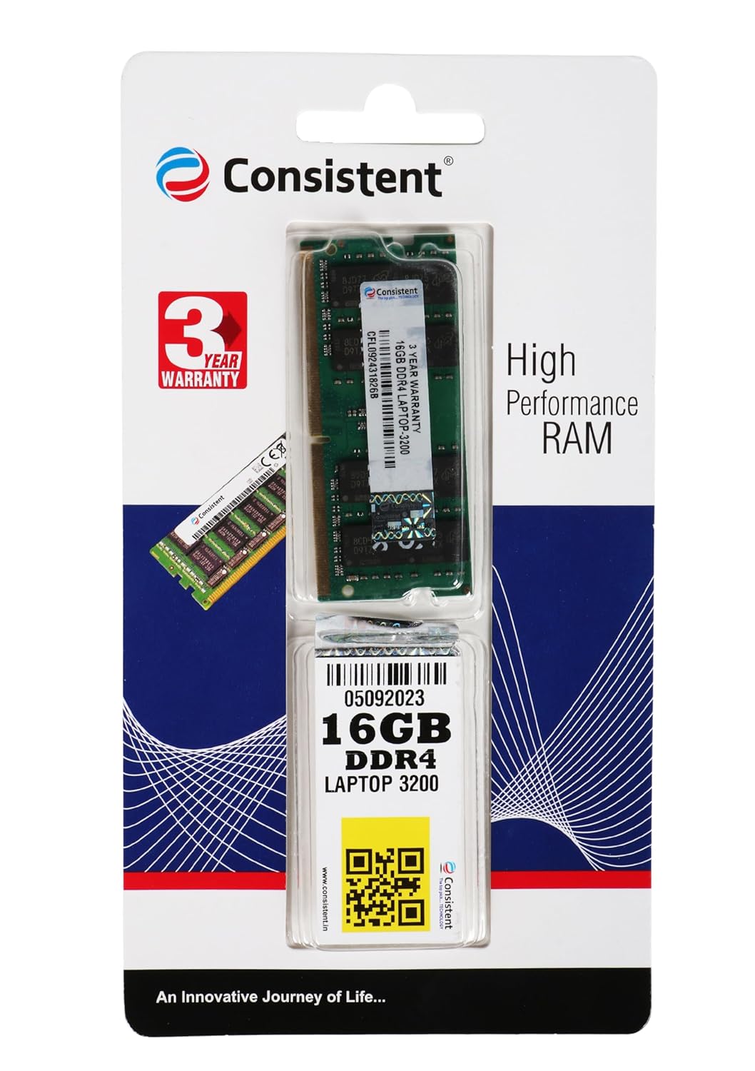 Consistent 16GB DDR4 Laptop RAM 3200Mhz with Replacement Warranty