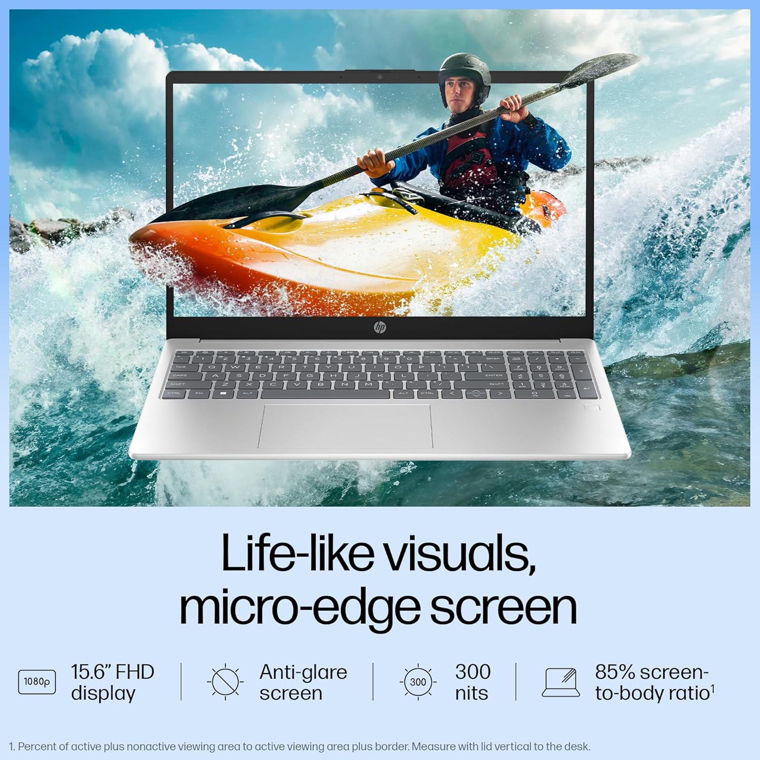 HP 15 AI Laptop, Intel Core Ultra 5 125H, 12 Tops, 16GB DDR5, 512GB SSD (Win11, Office 21, Silver, 1.65kg) IPS, 15.6-inch(39.6cm), 300 nits, FHD, Intel Arc Graphics, Backlit KB, FHD Camera, fd1099TU