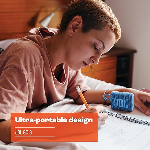 JBL Go 3 Eco: Portable Speaker with Bluetooth, Built-in Battery, Waterproof and Dustproof Feature - Zapnet.in