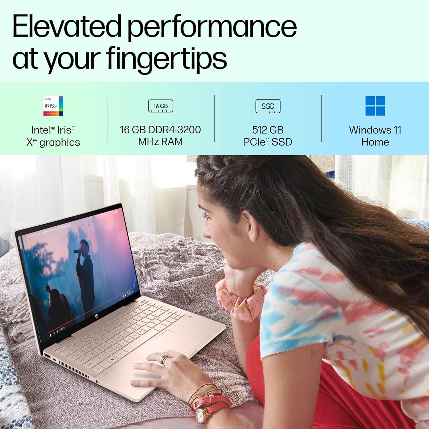 HP Pavilion x360, 13th Gen Intel Core i7-1355U, 16GB DDR4, 512GB SSD, (Win 11, Office 21, Gold,1.51kg),Touchscreen, IPS,15.6-inch(39.6cm) FHD Laptop, Iris Xe Graphics, 5MP camera, Backlit KB, ek1020TU