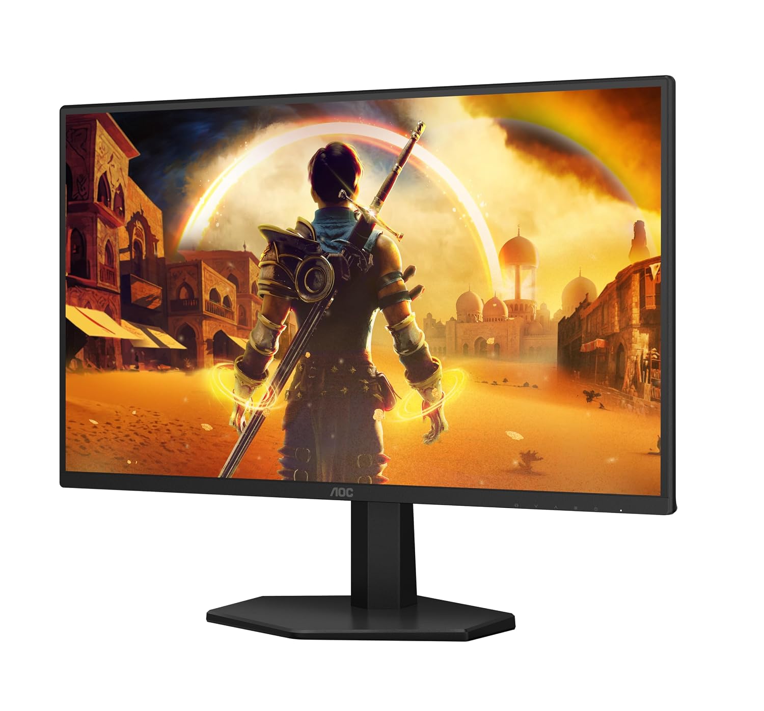 AOC 25G42E 24.5″ Full HD Fast IPS Gaming Monitor – Black/Red |1920×1080| 180Hz Refresh| 1ms Response | Adaptive-Sync (G-SYNC Compatible)| HDR10| Low Blue Light & Frameless Design