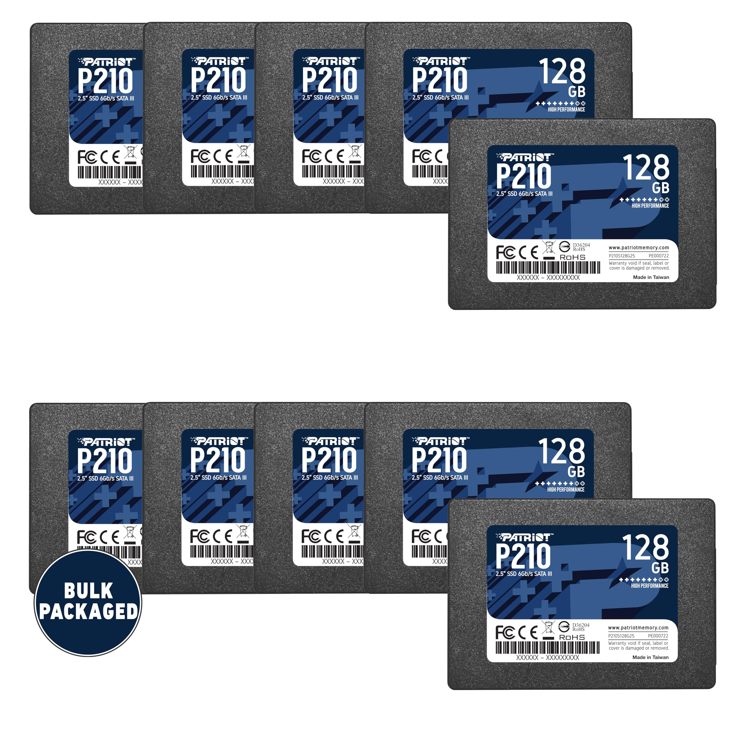 Patriot Memory P210 SATA 3 256GB SSD 2.5 Inch Internal Solid State Drive P210S256G25