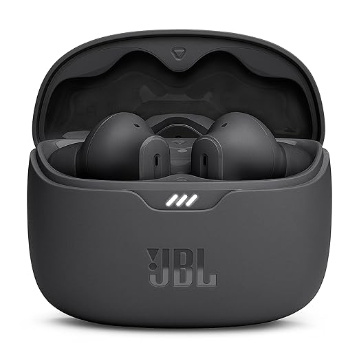 JBL Tune Beam In Ear Wireless TWS Earbuds with Mic, ANC Earbuds, Customized Extra Bass with Headphones App, 48 Hrs Battery, Quick Charge, 4-Mics, IP54, Ambient Aware & Talk-Thru, Bluetooth 5.3 (Black) - Zapnet.in
