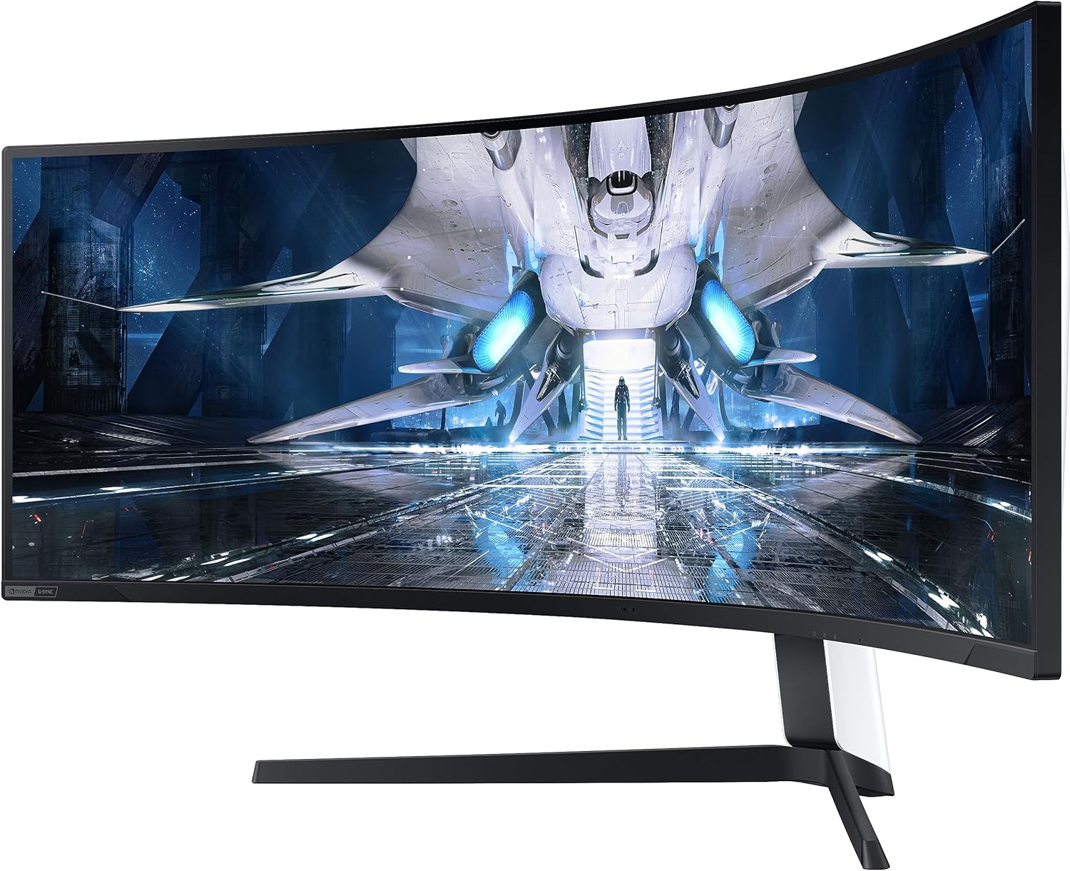 Samsung 49-inch(124.4cm) Odyssey Neo G9 Dual QHD, 240Hz, 1ms Curved Gaming Monitor, Quantum Mini-LED, HDR 2000, FreeSync Premium Pro (LS49AG950NWXXL, Black)