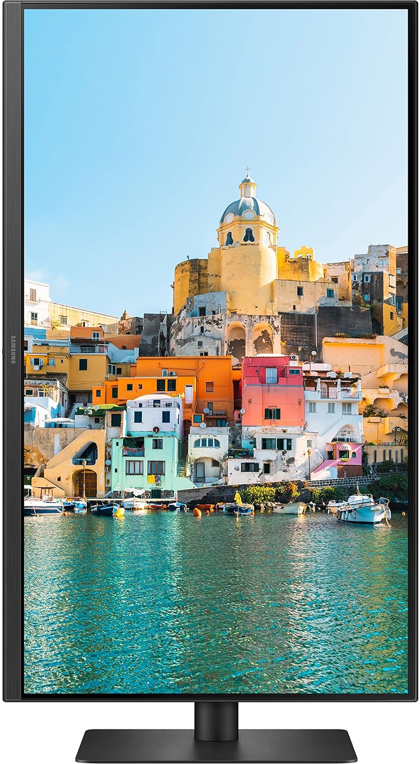 Samsung 27-inch(68.6cm) FHD Monitor, IPS, USB Type-C, HAS, Pivot, 75 Hz, Bezel Less Design, AMD FreeSync, Flicker Free, HDMI, Energy Saving (LS27A400UJWXXL, Black)