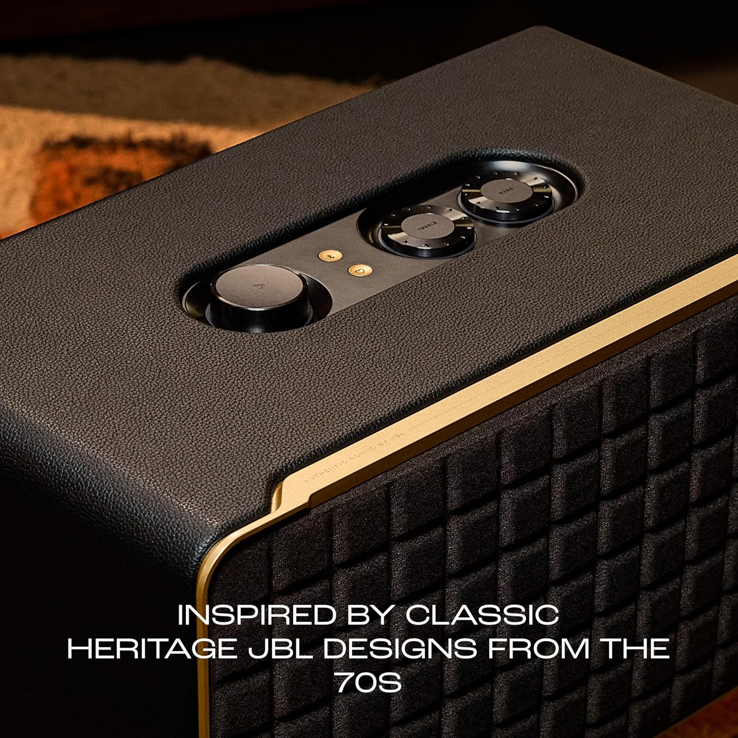 JBL Authentics 500, Dolby Atmos Smart Home Speaker Built-in WiFi and Music Streaming, Voice Assist and Bluetooth Connectivity, Automatic Calibration, Compatible with Google Home & Alexa, Retro Design - Zapnet.in